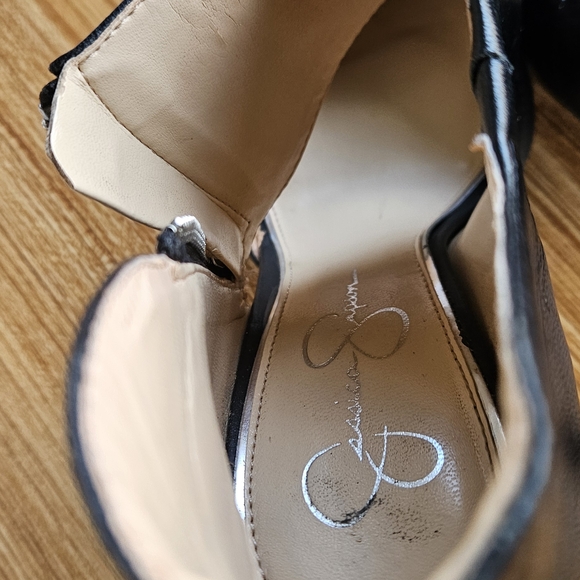 Jessica Simpson Black Women's Heels With Side Zip Size 7.5 - Picture 5 of 15